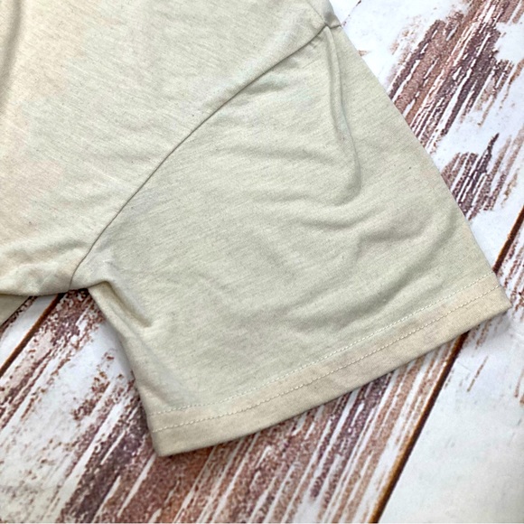 Shein Graphic Short Sleeve Shirt Cream Angel Sz Large - Picture 5 of 15